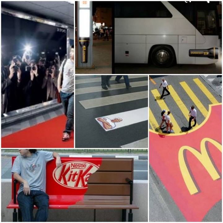 Brands Printed Logo on Road