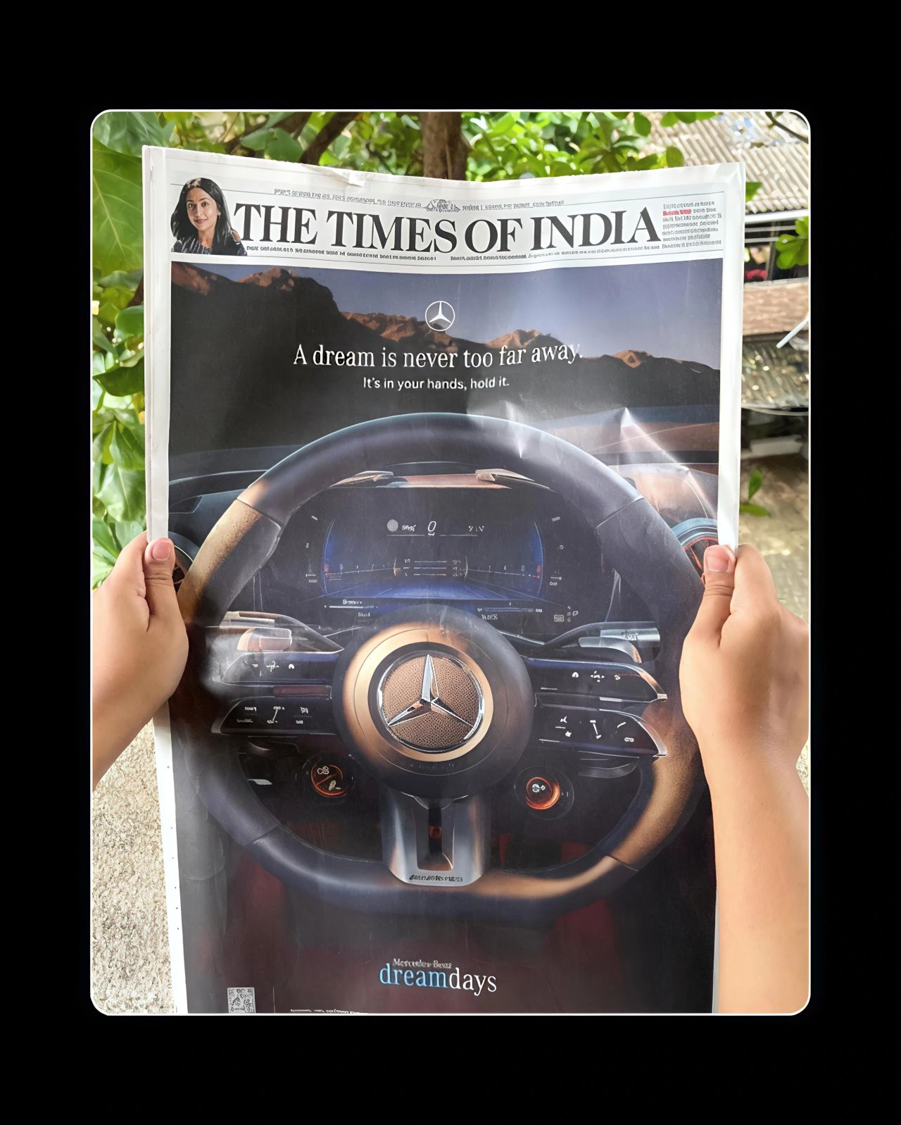 Mercedes give Steering in your Hand